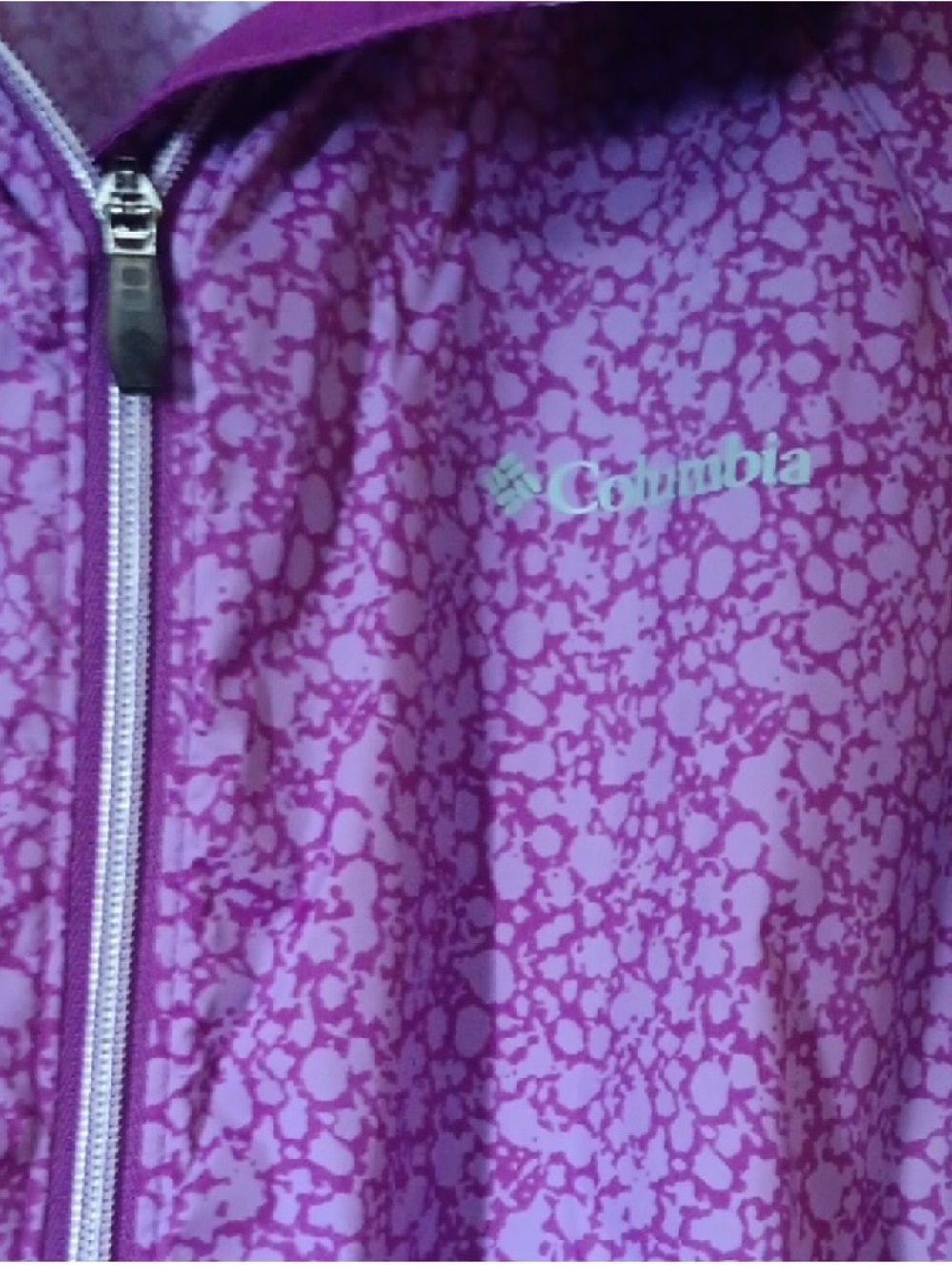 Columbia Women's Purple Floral-Pattern Ski Jacket - Picture 2 of 4